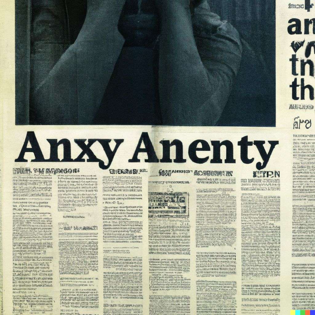 a representation of anxiety, front page of The New York Times, 1990